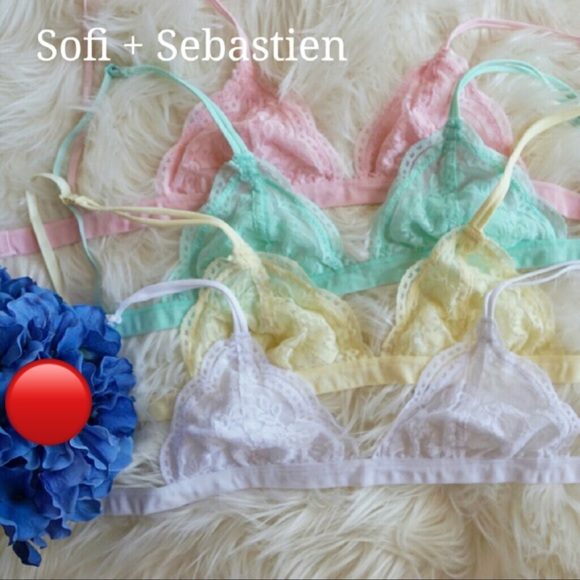 undefined Other - 🔴Sexy lace bralette semi sheer mesh lined